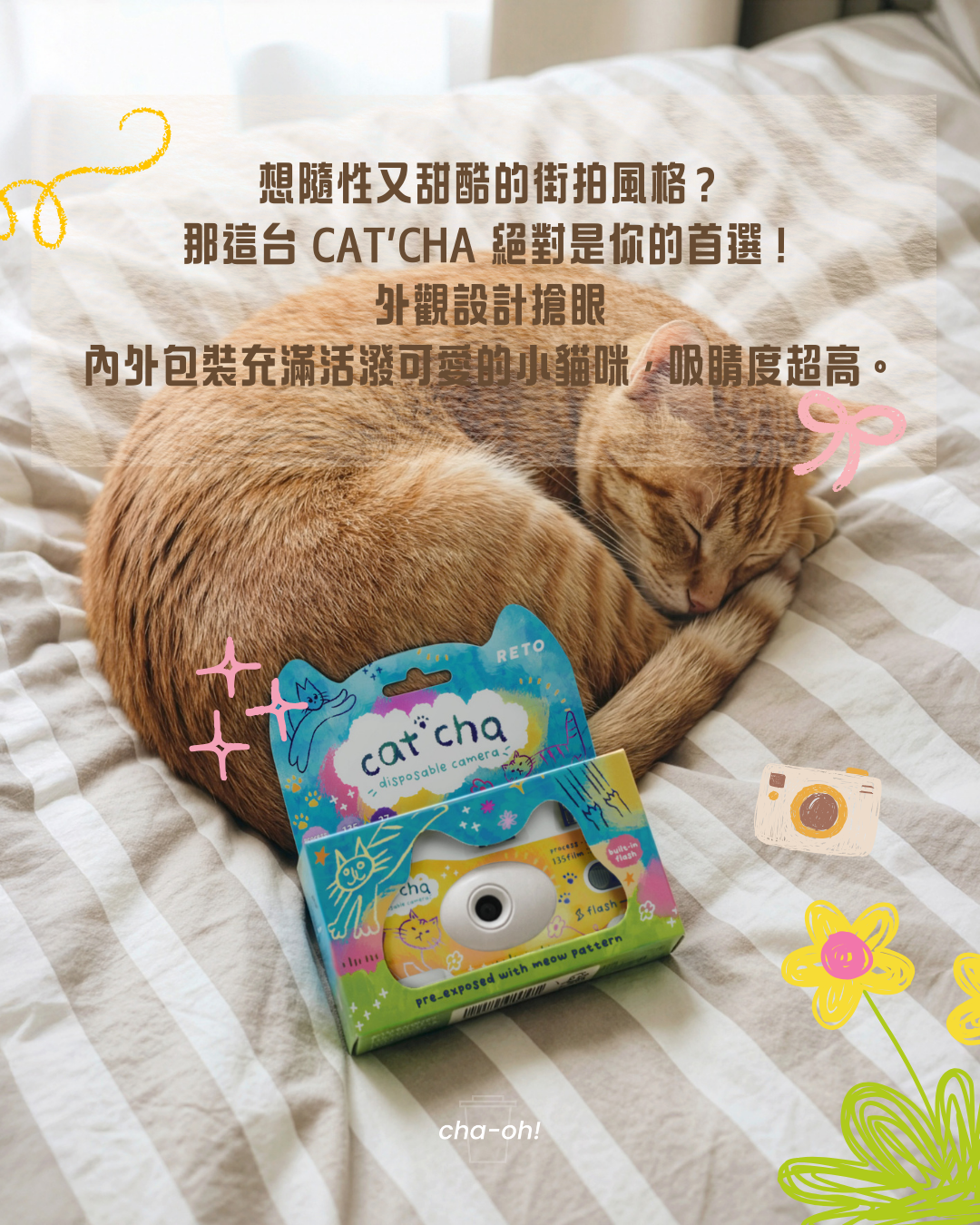 【超~可愛🐱】Retocolor CAT'CHA 400 一次性菲林相機