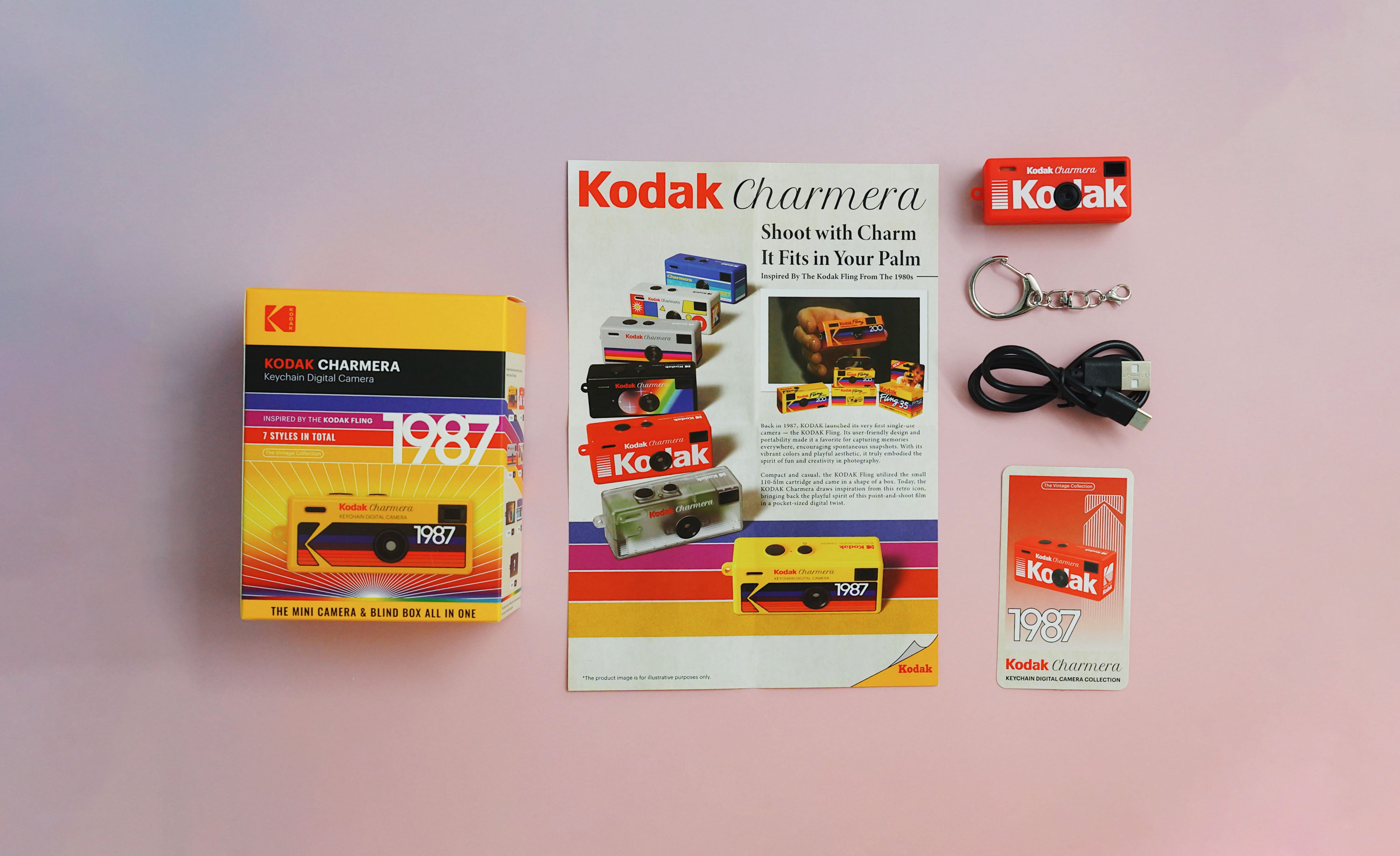 【必買item❤️‍🔥】KODAK CHARMERA 鑰匙圈數位相機盲盒