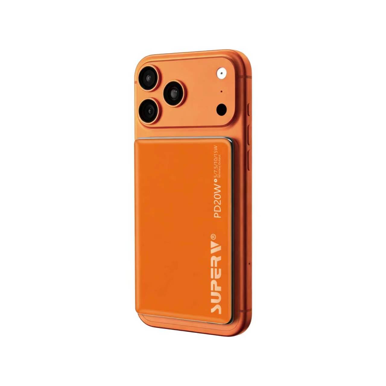 SUPERV 🇭🇰 PB05 極致超薄磁吸行動電源｜5000mAh・PD20W快充｜0.7cm超薄・MagSafe磁吸