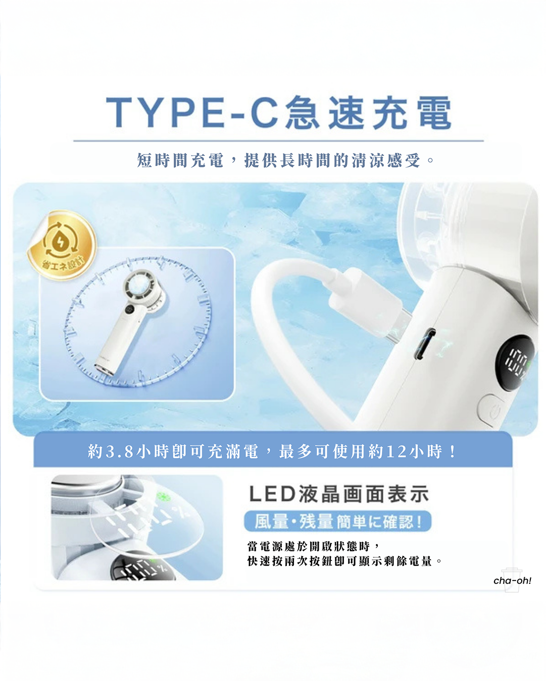 【限量清倉】CICIBELLA 🇯🇵 2025 PROMAX 冷却手持風扇｜100段風量・3000mAh・最大12小時｜🔥 售完即止
