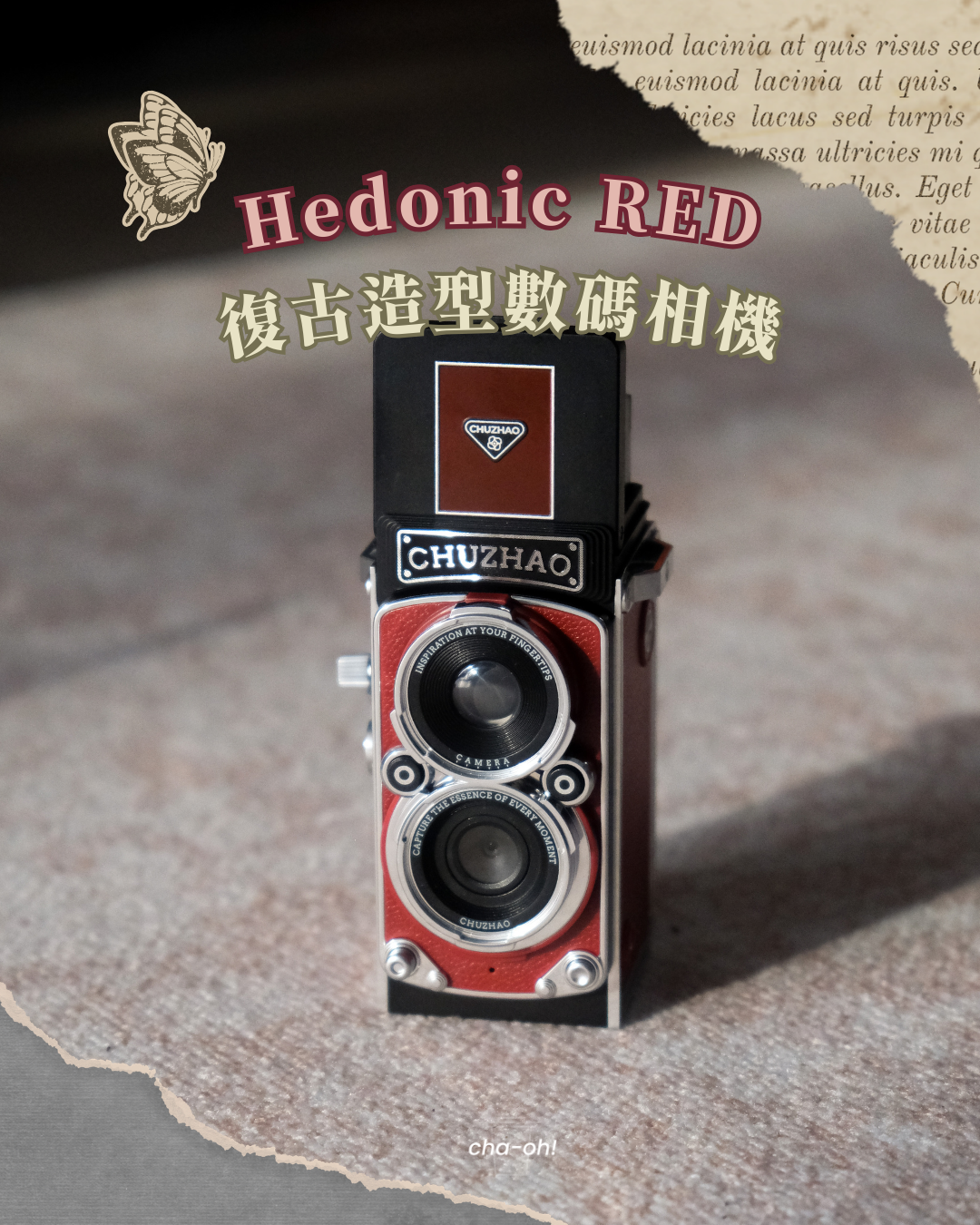 【復古雙鏡造型】Hedonic 迷你數碼相機｜12MP｜1080P