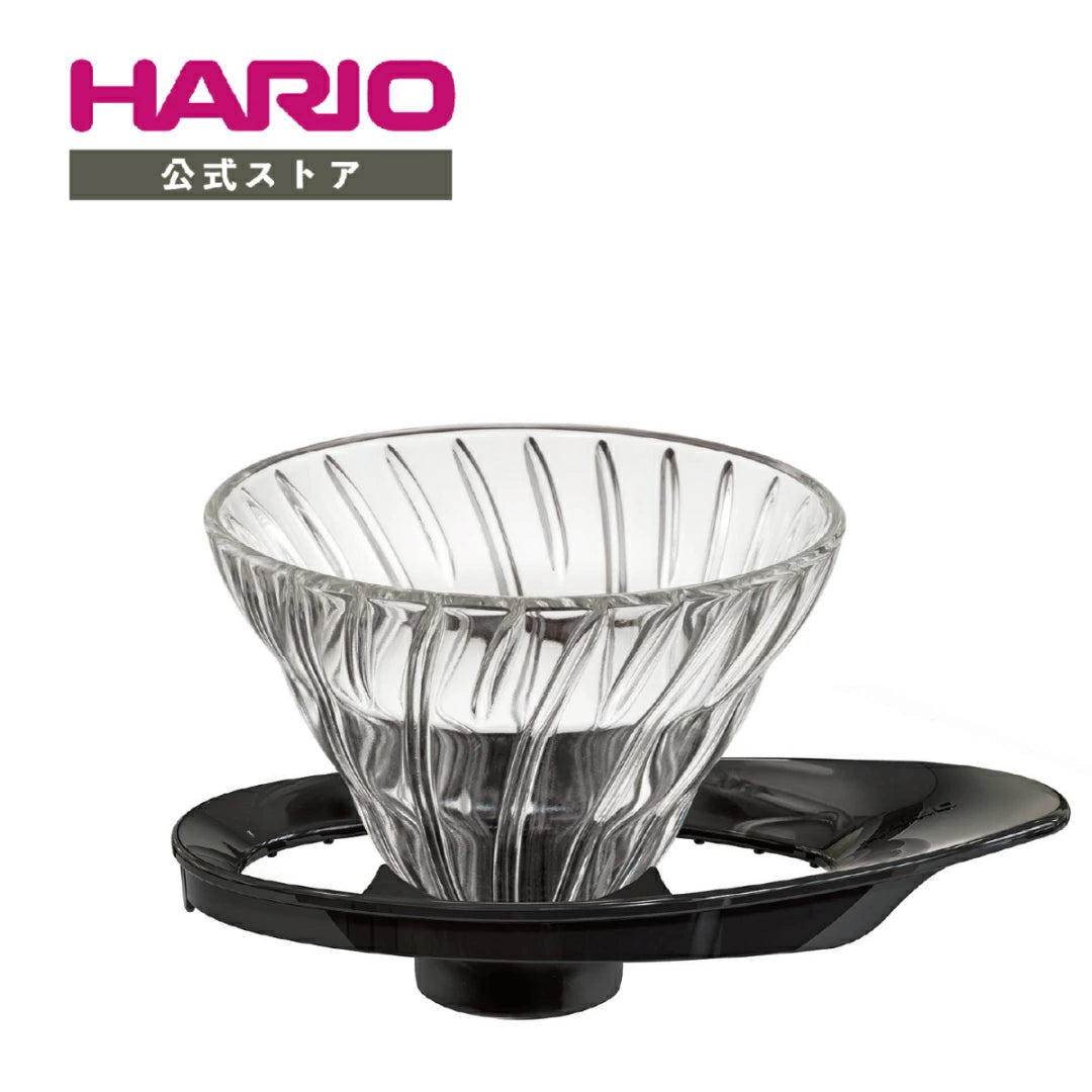 HARIO 🇯🇵  V60 耐熱玻璃手沖咖啡濾杯 01｜HARIO Glass® 日本製｜1-2杯用・黑/白雙色 VDGR-01